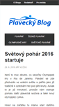 Mobile Screenshot of plaveckyblog.cz