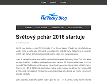 Tablet Screenshot of plaveckyblog.cz